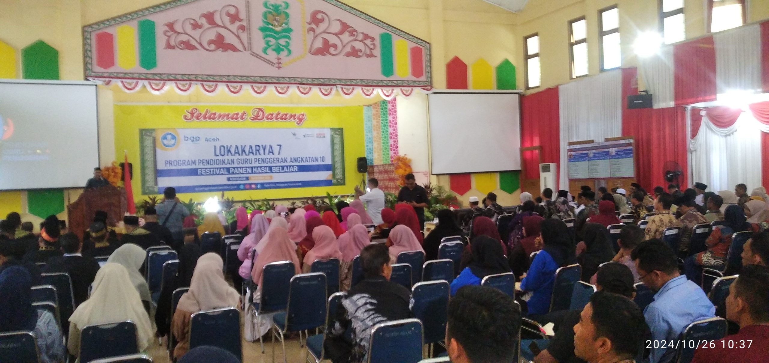 Guru Penggerak Adakan Festival Panen Hasil Belajar Pada Lokakarya 7 di Rumoh Agam Tapaktuan