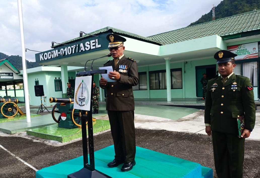 Kodim 0107/Aceh Selatan Menggelar Upacara Peringati Hari Pahlawan 10 November 2024