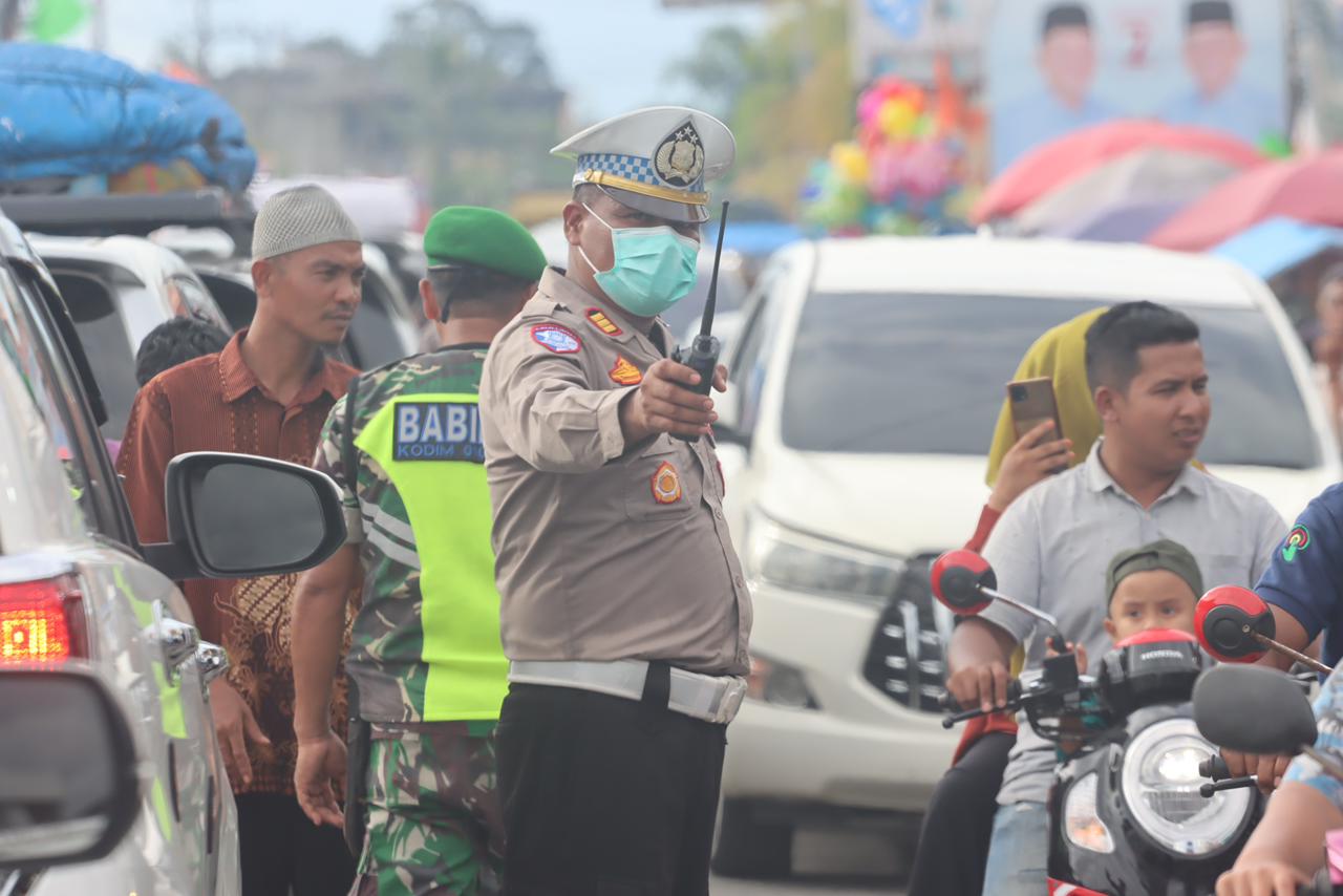 Pastikan  Berjalan Lancar,Tertib dan Kondusif, Polres Aceh Selatan Lakukan Pengamanan Kampanye Terbuka Paslon Bupati Wabup