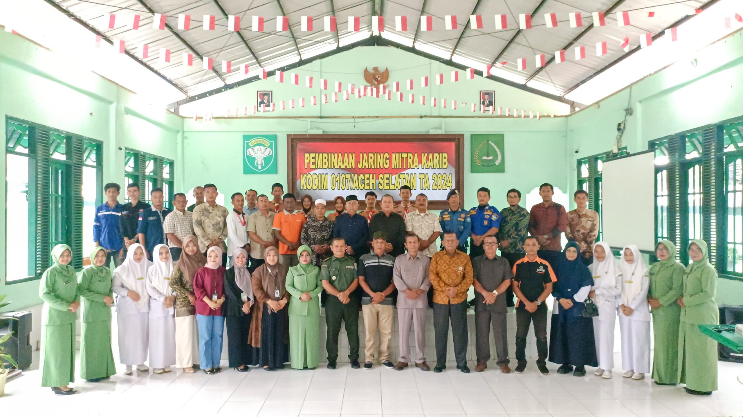 Kodim 0107/Aceh Selatan Gelar Pembinaan Jaring Mitra Karib Untuk Penguatan Sinergi Dengan Masyarakat