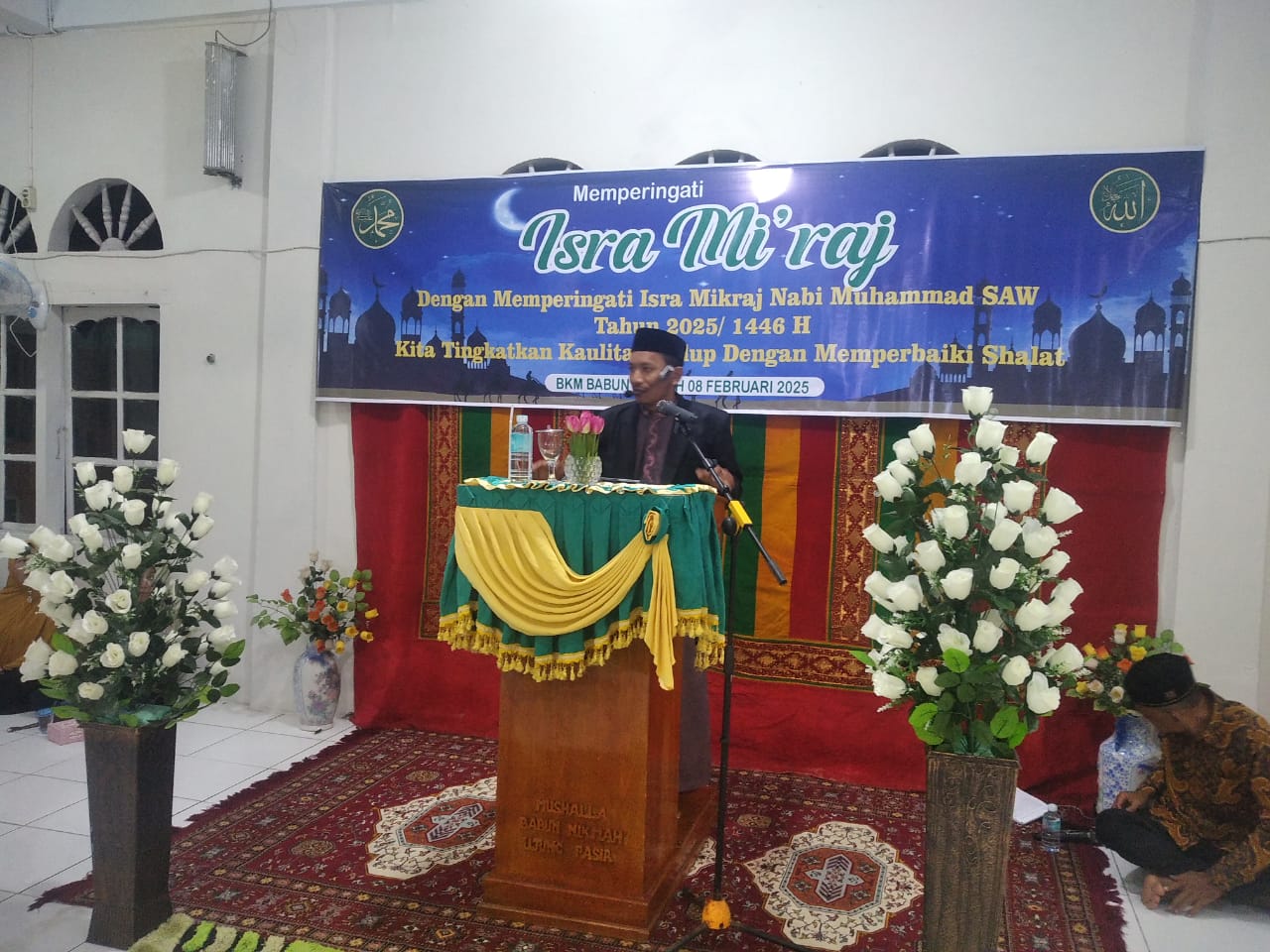 Dusun Ujung Pasir Gampong Lhok Bengkuang Timur Peringati Isra Mi’raj Nabi Muhammad SAW Tahun 1446 H/2025 M