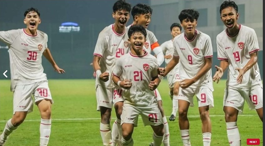 Menang Atas Korsel Timnas U17 Indonesia Runner Up Group C pada Klasemen Sementara Piala Asia U-17 tahun 2025
