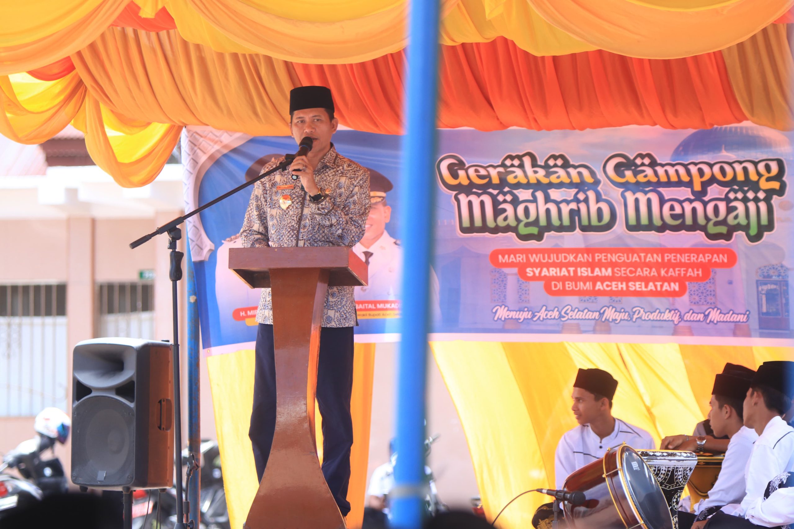 Bupati Aceh Selatan, H. Mirwan MS, SE., M.Sos., Luncurkan Gerakan Gampong Maghrib Mengaji