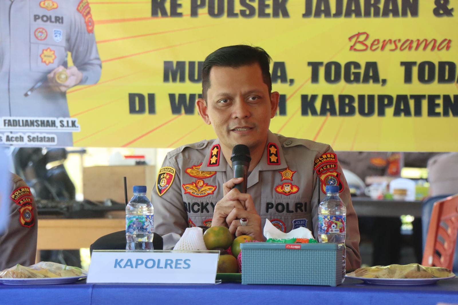 Hari Kedua, Kapolres Aceh Selatan Lanjutkan Kunjungan Kerja ke Polsek Meukek dan Labuhanhaji Timur
