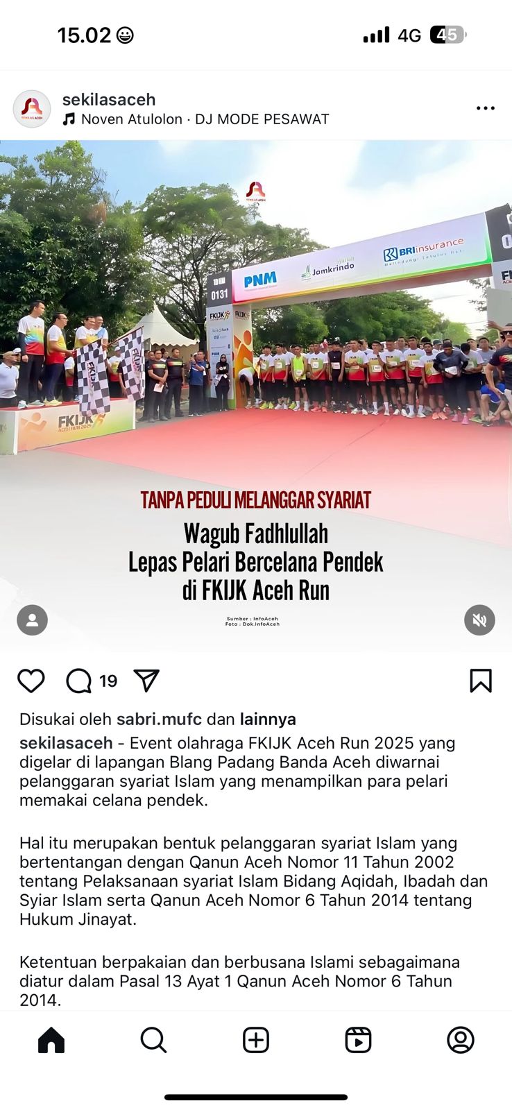 Event FKIJK Aceh Run 2025 di Blang Padang Tuai Kontroversi, Panitia Minta Media Bersikap Berimbang