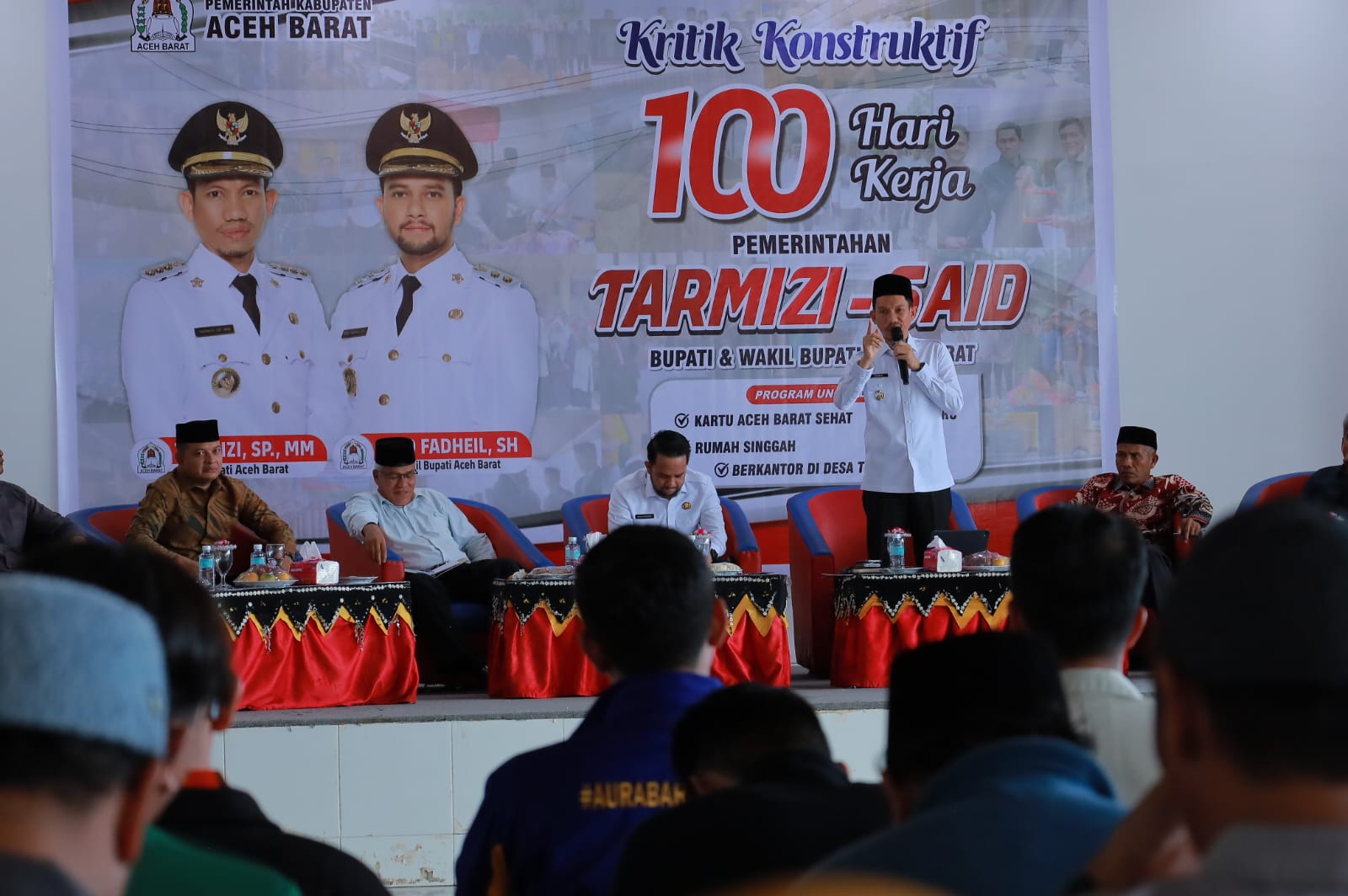 Gelar Kegiatan Kritik Konstruktif 100 Hari Kerja Bupati dan Wakil Bupati Aceh Barat Siap Terima Kritikan