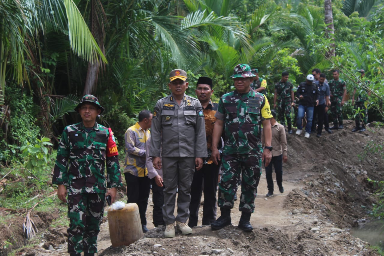 ‎Satgas TMMD Ke-124 Kodim 0107/Aceh Selatan Terima Kunjungan Tim Wasev dari Mabes TNI