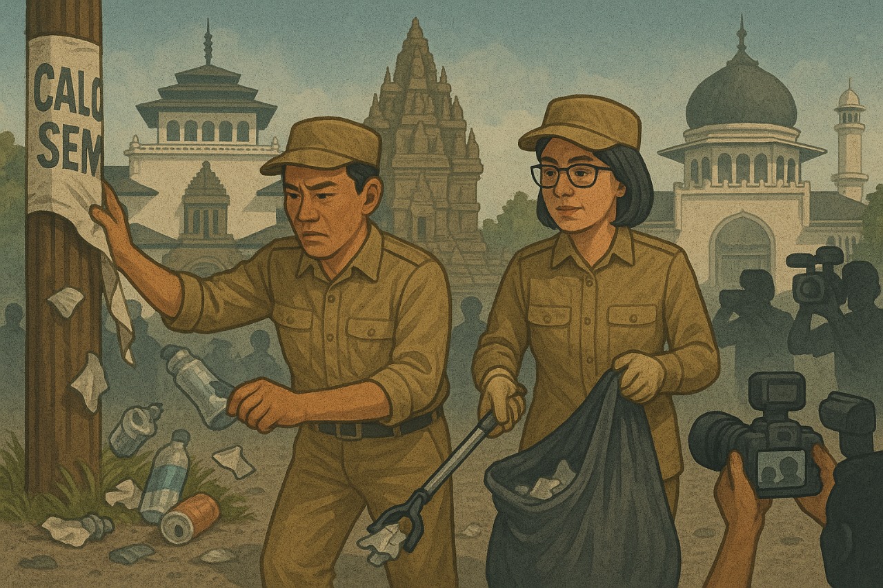 “Fenomena Politik Simbolik : Pergeseran Politik Ke Arah Panggung Performatif Dan Post-Truth”