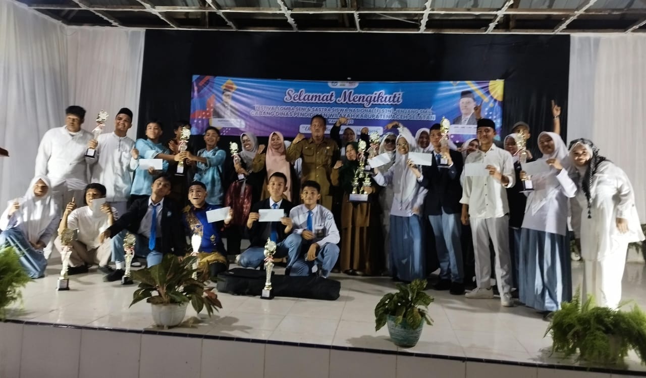 SMAN Unggul Tapaktuan Keluar Sebagai Juara Umum Pada Kegiatan FLS3N Tingkat Kabupaten Aceh Selatan