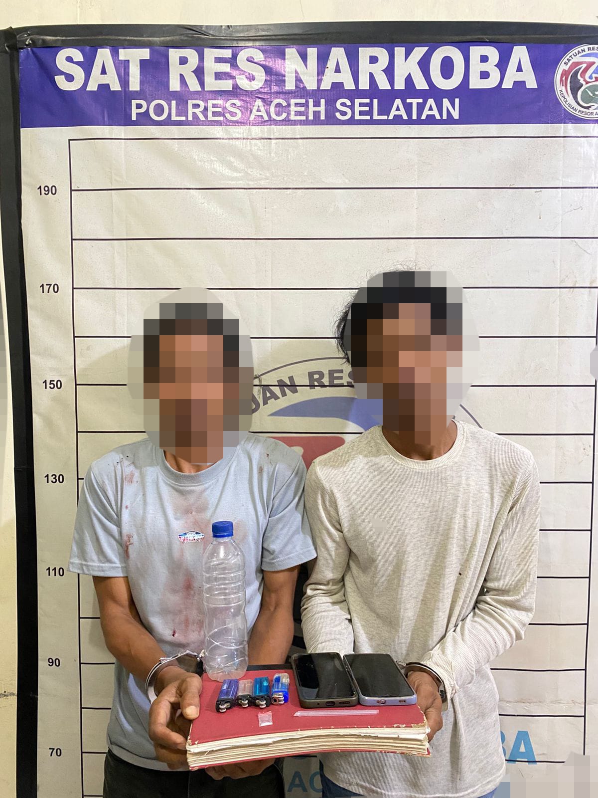 Lagi, Satreskoba Polres Aceh Selatan Tangkap Dua Petani Pelaku Pengguna Sabu