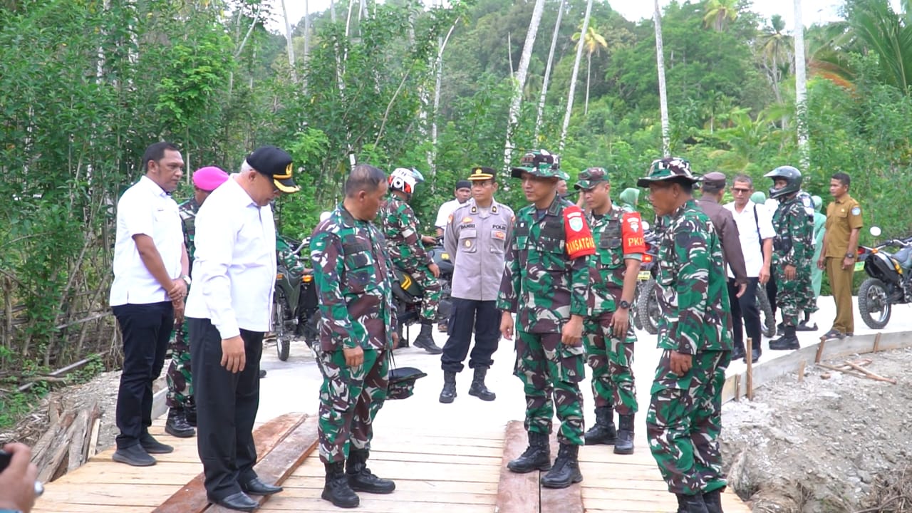 ‎Irdam IM dan Rombongan Tinjau Hasil Sasaran Fisik TMMD ke-124 Kodim 0107/Aceh Selatan