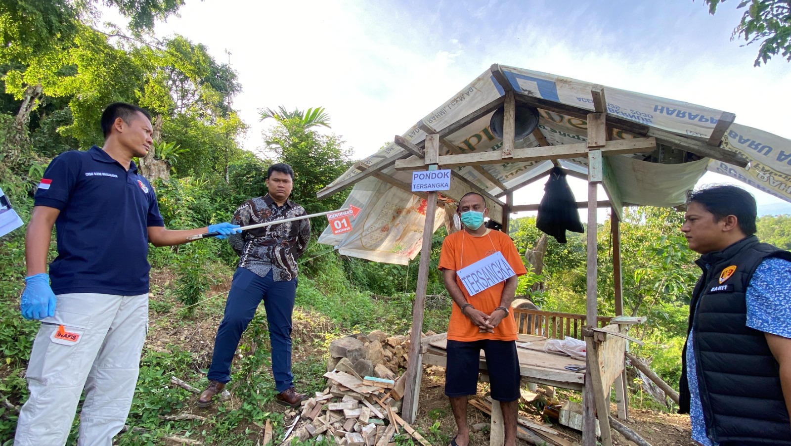 Polres Aceh Selatan Gelar Rekonstruksi Kasus Pembakaran Rumah dan Pengrusakan di Kluet Utara