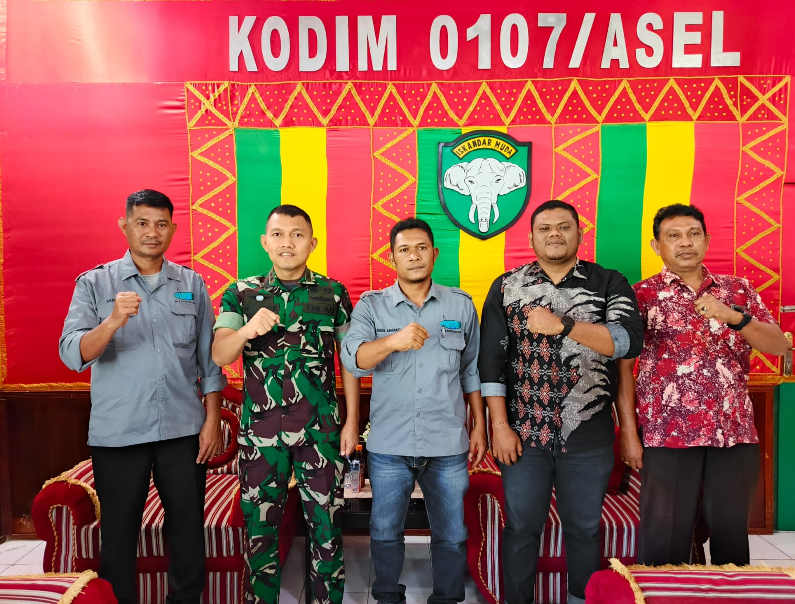 ‎Dandim 0107/Aceh Selatan Terima Kunjungan Silaturrahmi Ketua Umum FAJI Aceh Selatan