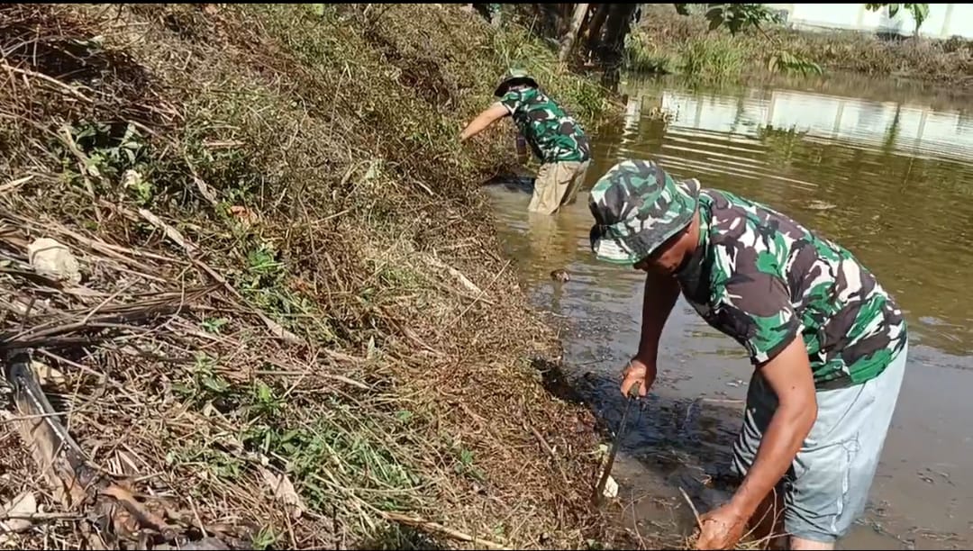 ‎Dukung Ketahanan Pangan, Kodim Aceh Selatan Bangun Kolam Ikan Edukatif dan Produktif