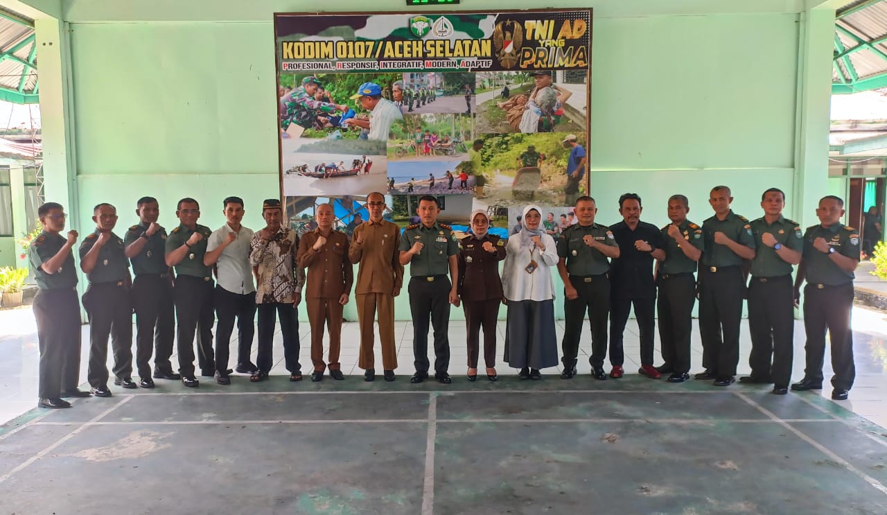 Kodim 0107/Aceh Selatan Gelar Pembentukan Koordinasi Gugus Tugas Kedaulatan Pangan
