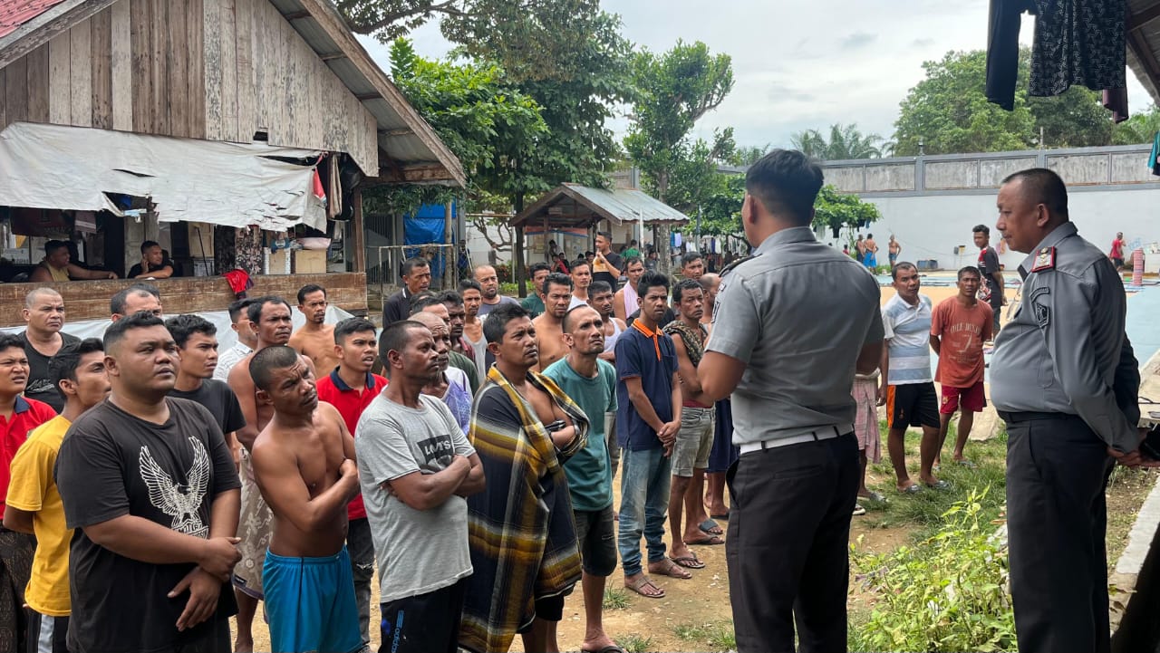 Wujudkan Zero Halinar, Lapas Idi Laksanakan Razia Blok Hunian