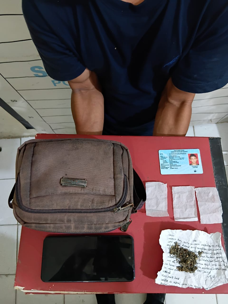 Satresnarkoba Polres Aceh Selatan Ringkus Pelaku Penyalahgunaan Ganja di Perbatasan Aceh Selatan