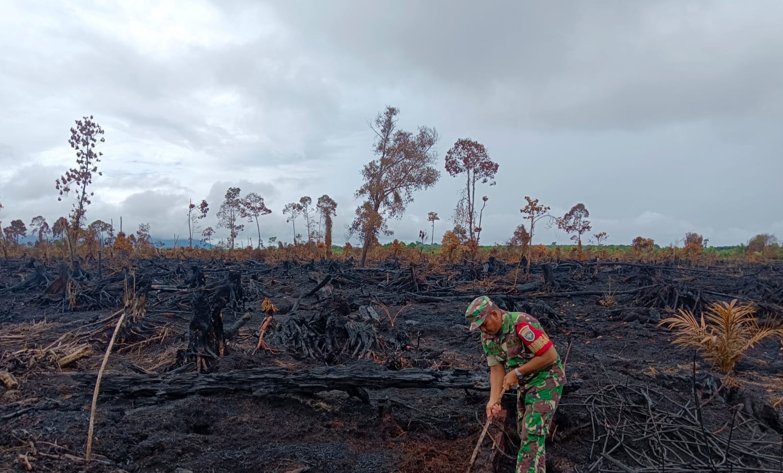 ‎Patroli Berlapis Satgas Karhutla Aceh Selatan Pastikan Api di Bakongan Benar-Benar Padam