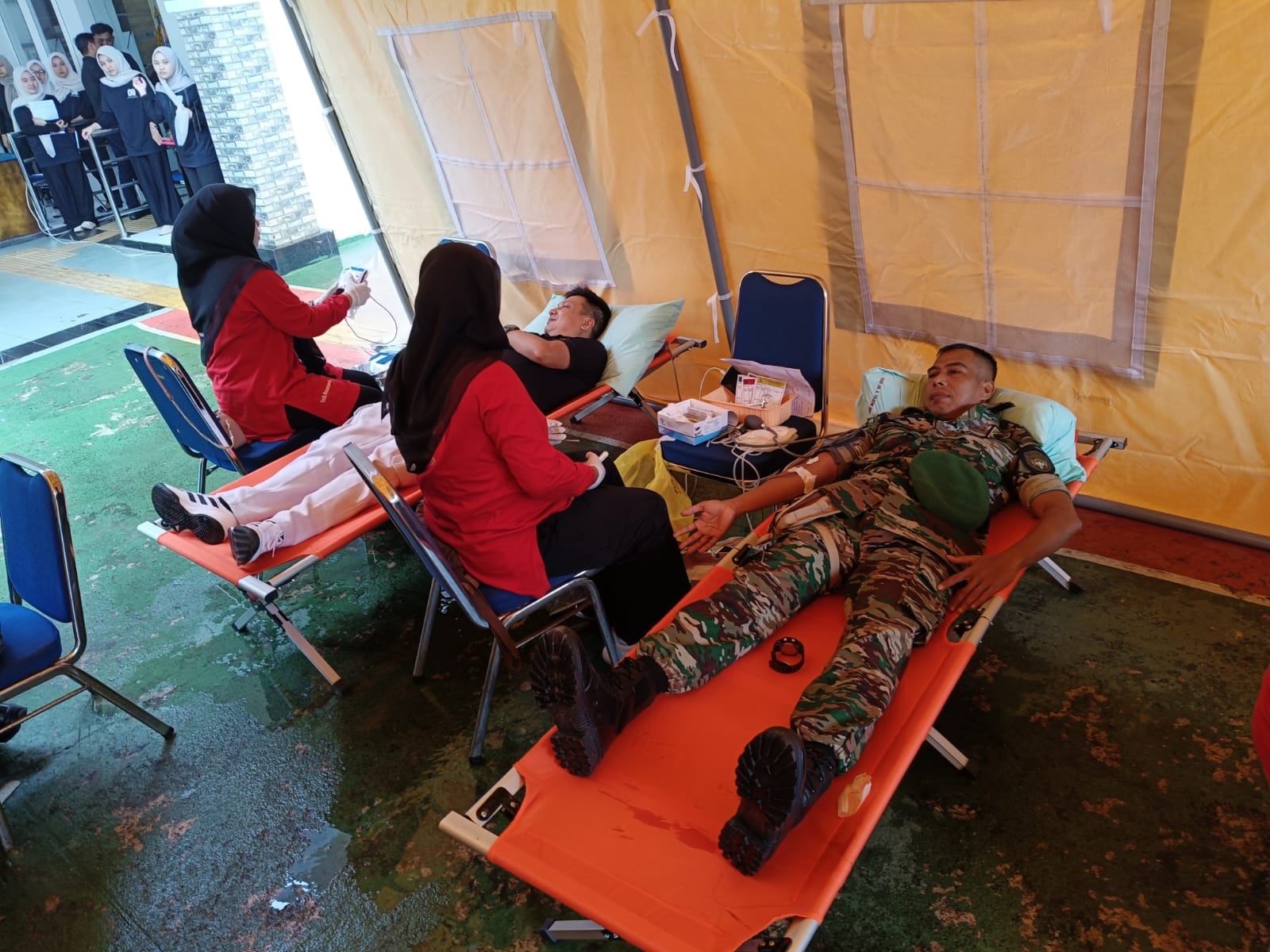 ‎Kodim 0107/Aceh Selatan Berpartisipasi Dalam Donor Darah Peringati Hari Kejaksaan