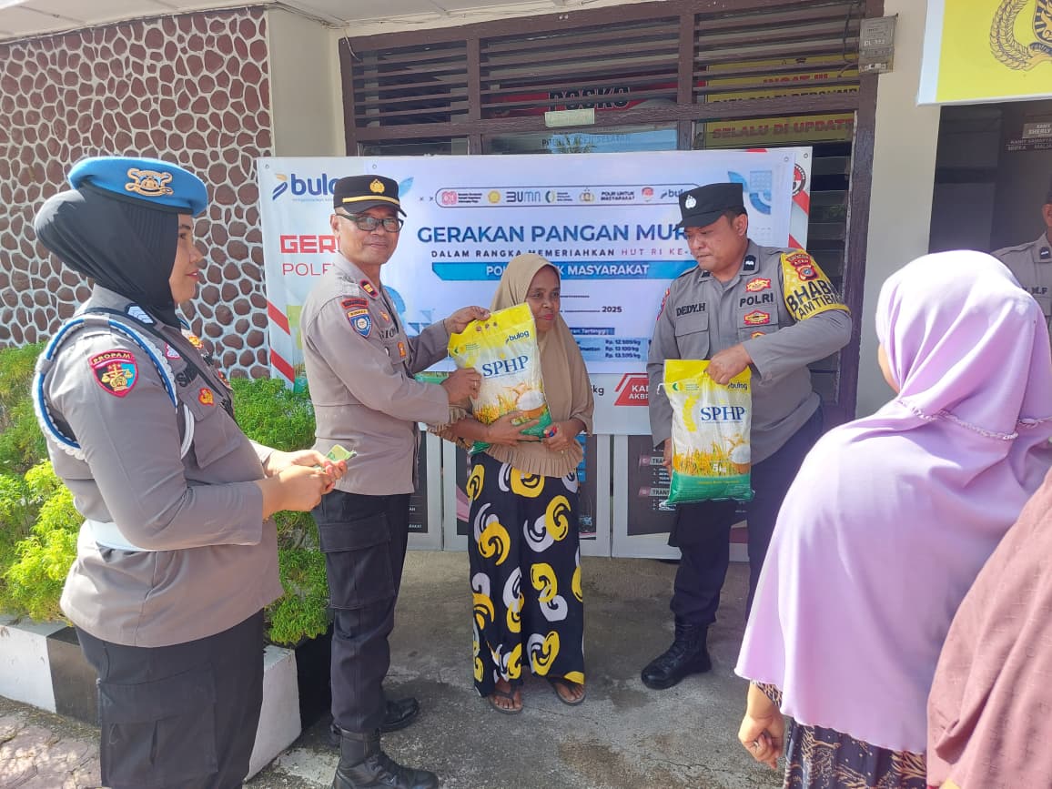 Polres Aceh Selatan Gelar Gerakan Pangan Murah Tahap II, Ringankan Beban Masyarakat dengan Beras Terjangkau