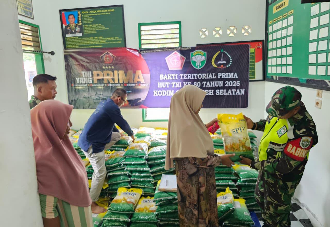 Serbuan Bhakti Teritorial PRIMA, Kodim 0107/Aceh Selatan Gelar Gerakan Pangan Murah