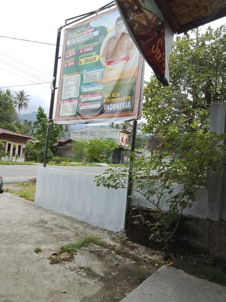 Realisasi Anggaran Dana Desa Kuning II Kecamatan Bambel Agara TA 2025 Diduga Syarat Masalah