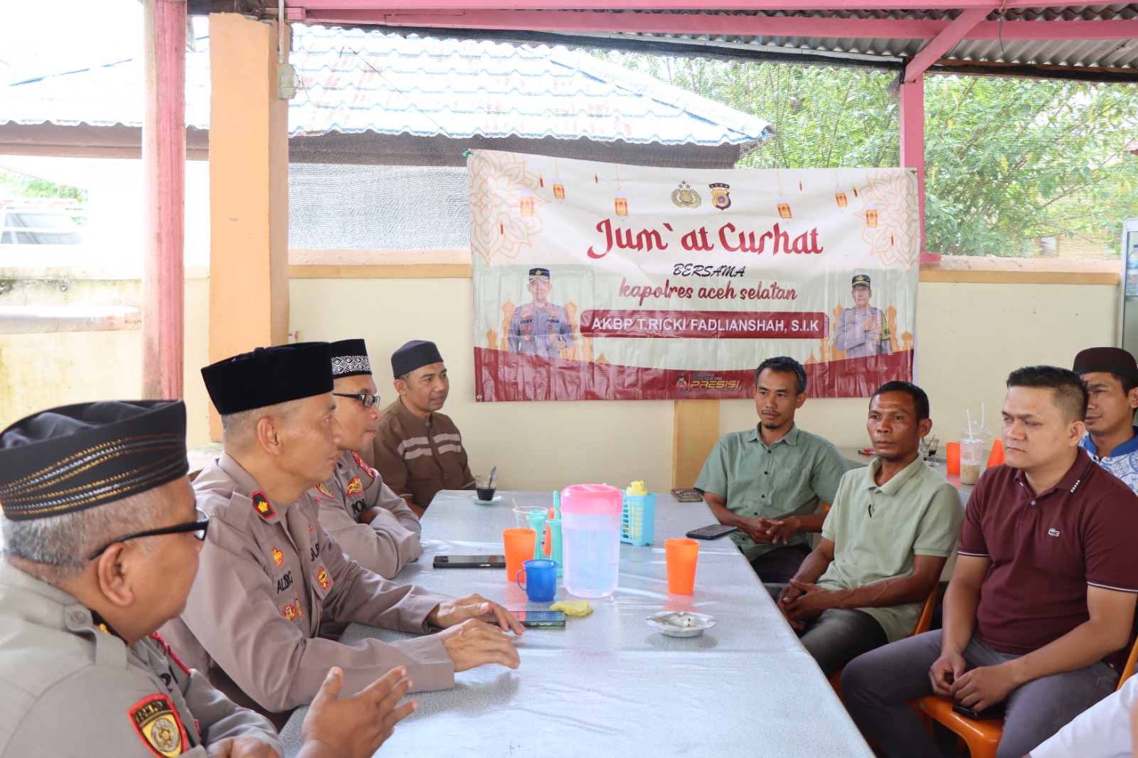 Jumat Curhat, Polres Aceh Selatan Dengarkan Aspirasi Warga dan Sampaikan Pesan Kamtibmas