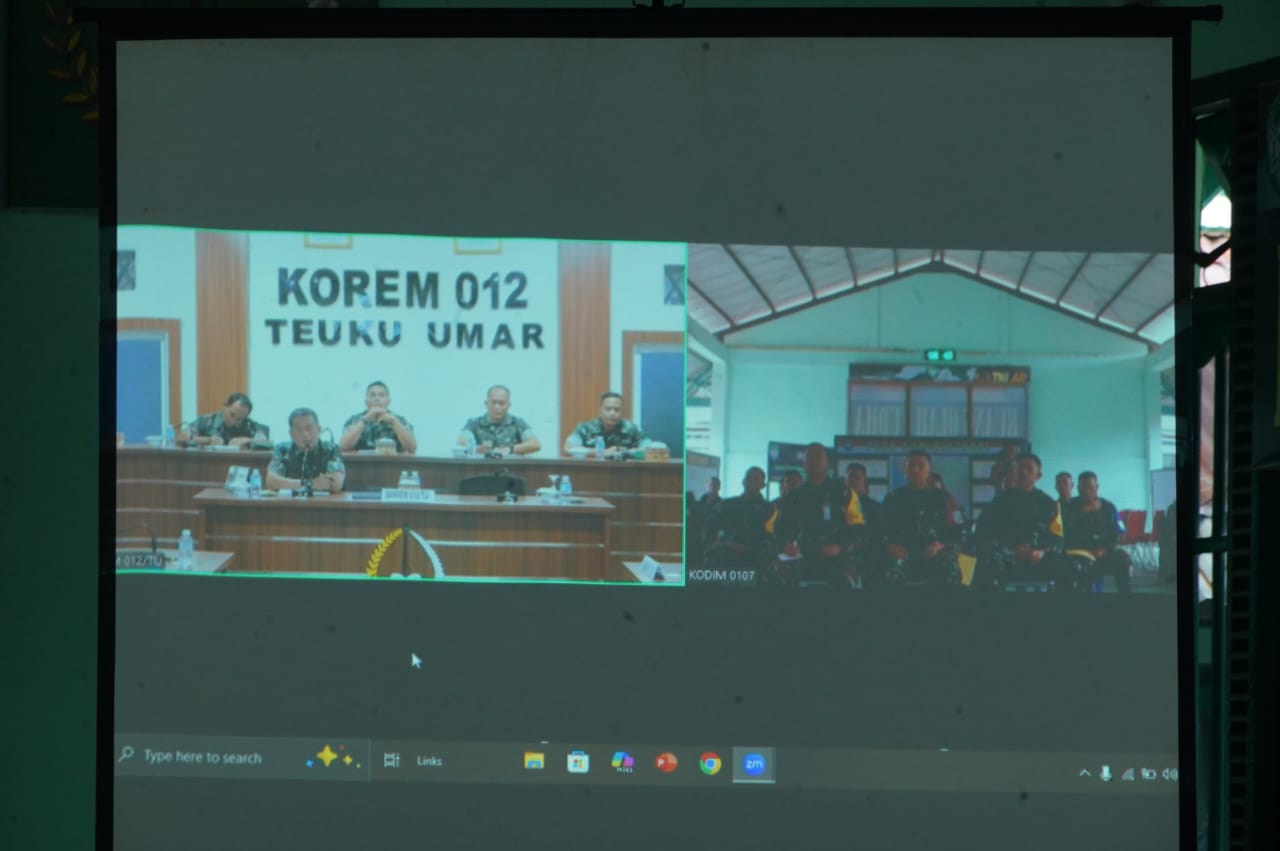 ‎Kodim 0107/Aceh Selatan Gelar Latihan Gladi Posko Tingkatkan Kesiapan Penanggulangan Bencana Alam Tahun 2025