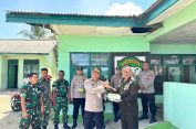 Dalam Rangka HUT TNI Ke 80 Para Kapolsek Jajaran Polres Aceh Selatan Berikan Kejutan Kepada Danramil Dalam Wilayah Kodim 0107/Asel