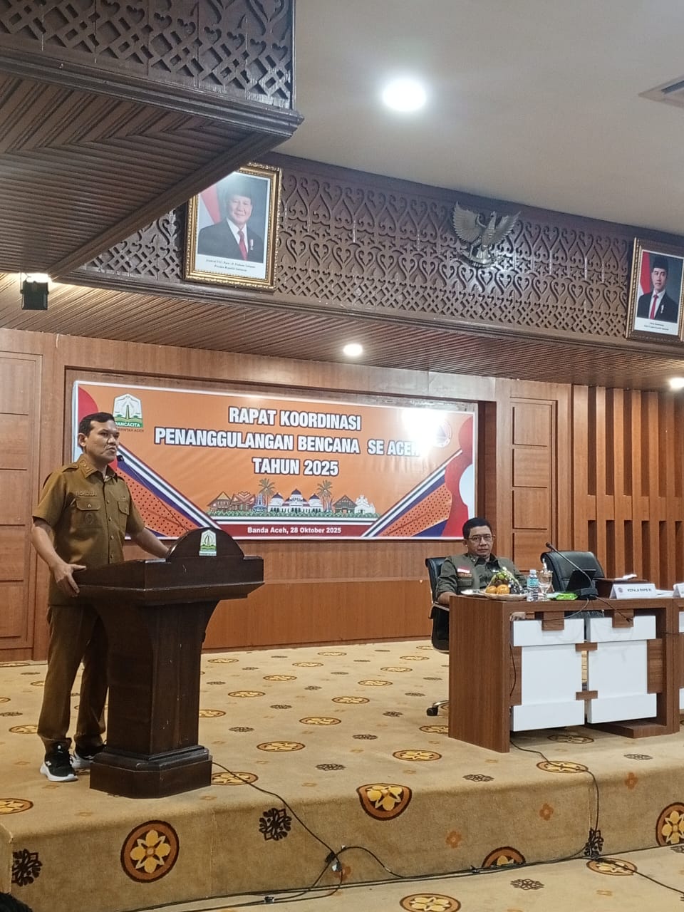 Wagub Aceh Pimpin Rapat Koordinasi Penanggulangan Bencana se-Aceh 2025