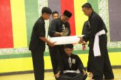 ‎Atraksi Pesilat PSHT Pukau Tamu Undangan pada Malam Lepas Sambut Dandim Aceh Selatan