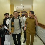 Wagub Fadhlullah Sambut Kedatangan Menteri Kebudayaan Jelang Maulid Akbar