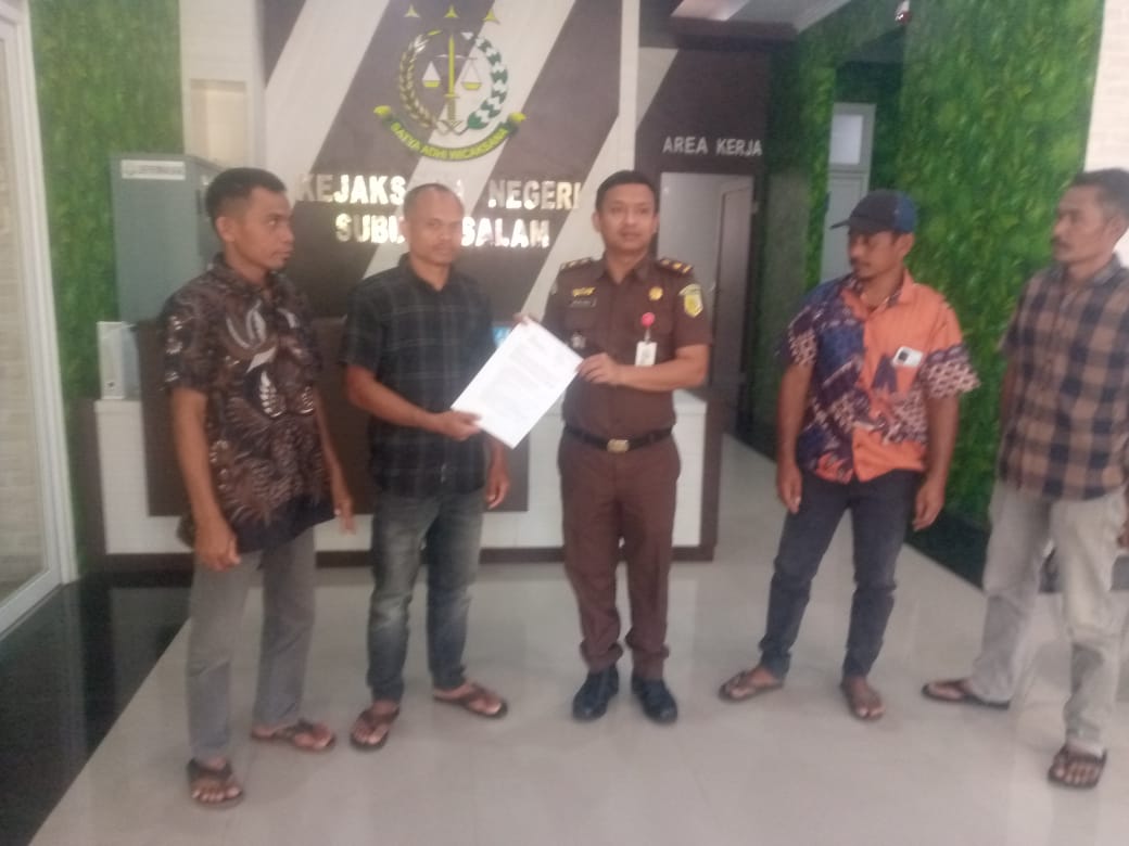Warga Nilai Penanganan Dugaan Penyimpangan Dana Desa Panglima Sahman oleh Kejari Subulussalam Terbilang Lambat